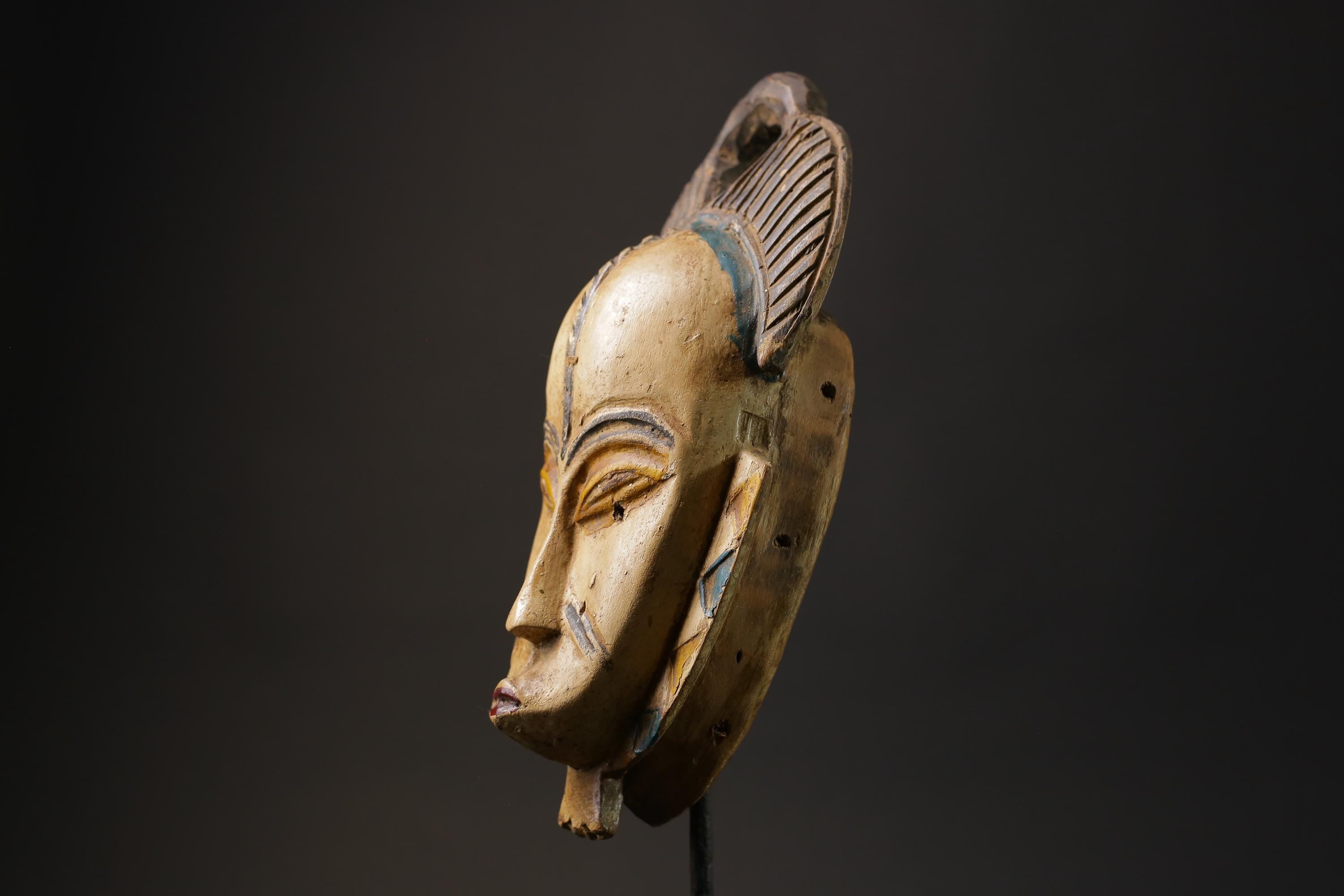 African Tribal Wood masks Guro vintage African mask large African mask masks for wall-G2437