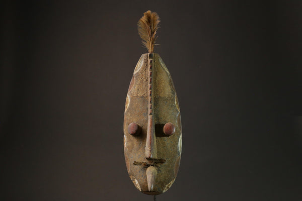 African Masks Tribal Face Vintage Carved Wood Hanging Grebo Mask Liberia Masks for wall-G2692