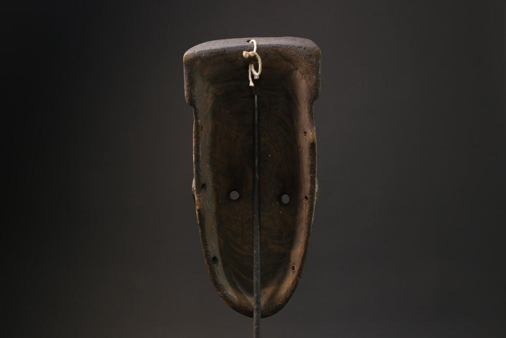 African mask antiques tribal Bwami Primitive Art Collectibles Wood GURO masks for wall-5592