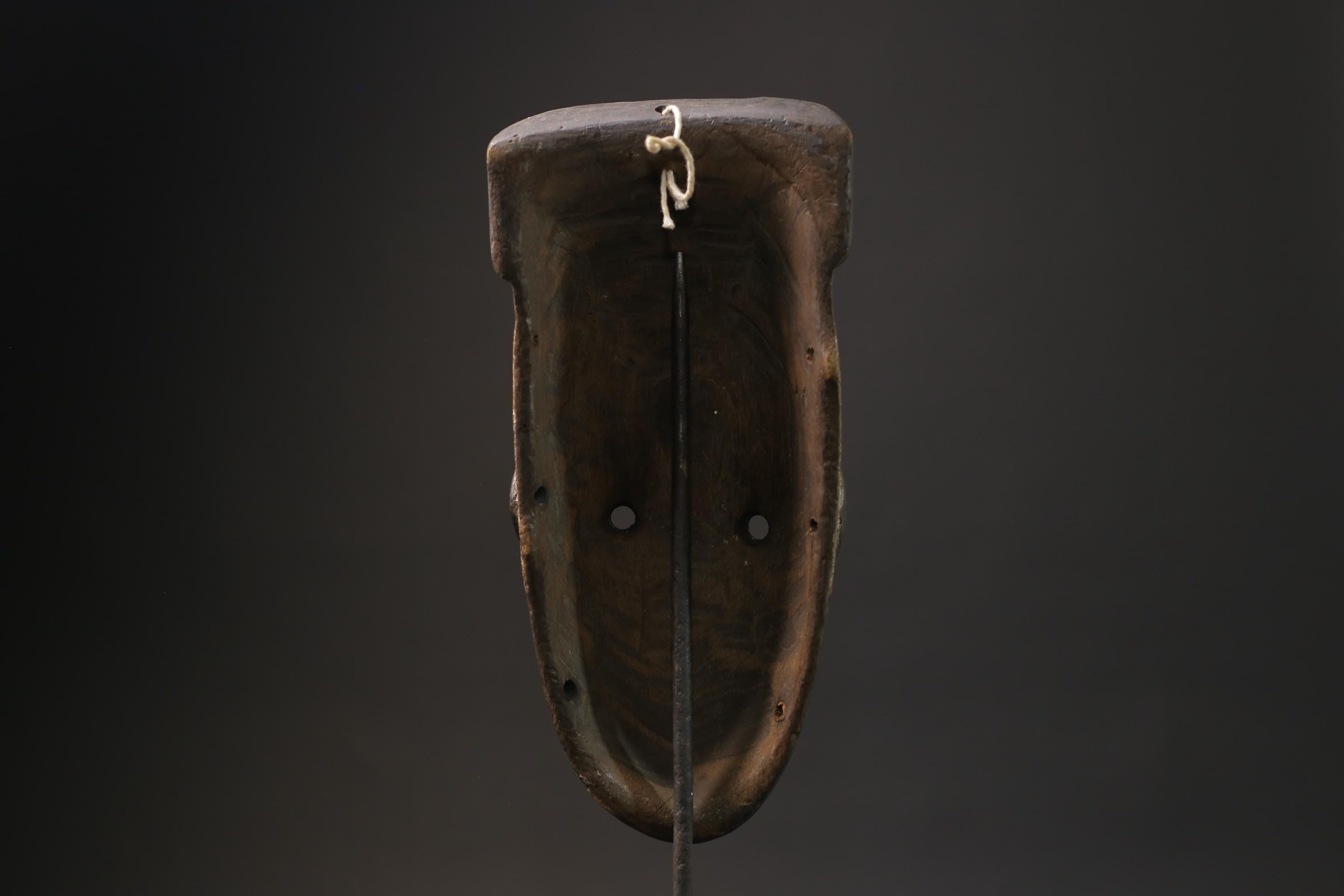 African mask antiques tribal Bwami Primitive Art Collectibles Wood GURO masks for wall-5592