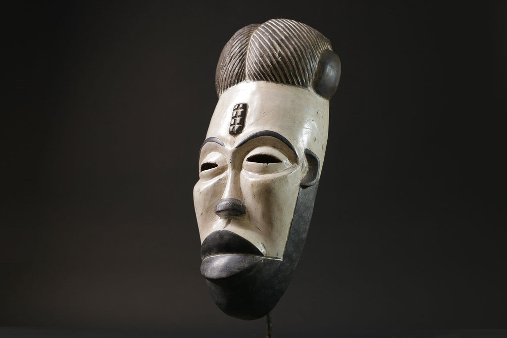 African Mask Tribal Face Mask Home Décor Carved Wall Hanging Guro masks for wall-7050