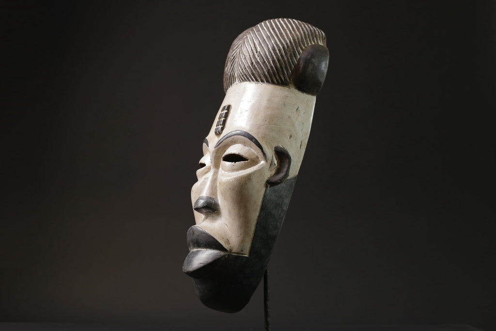 African Mask Tribal Face Mask Home Décor Carved Wall Hanging Guro masks for wall-7050