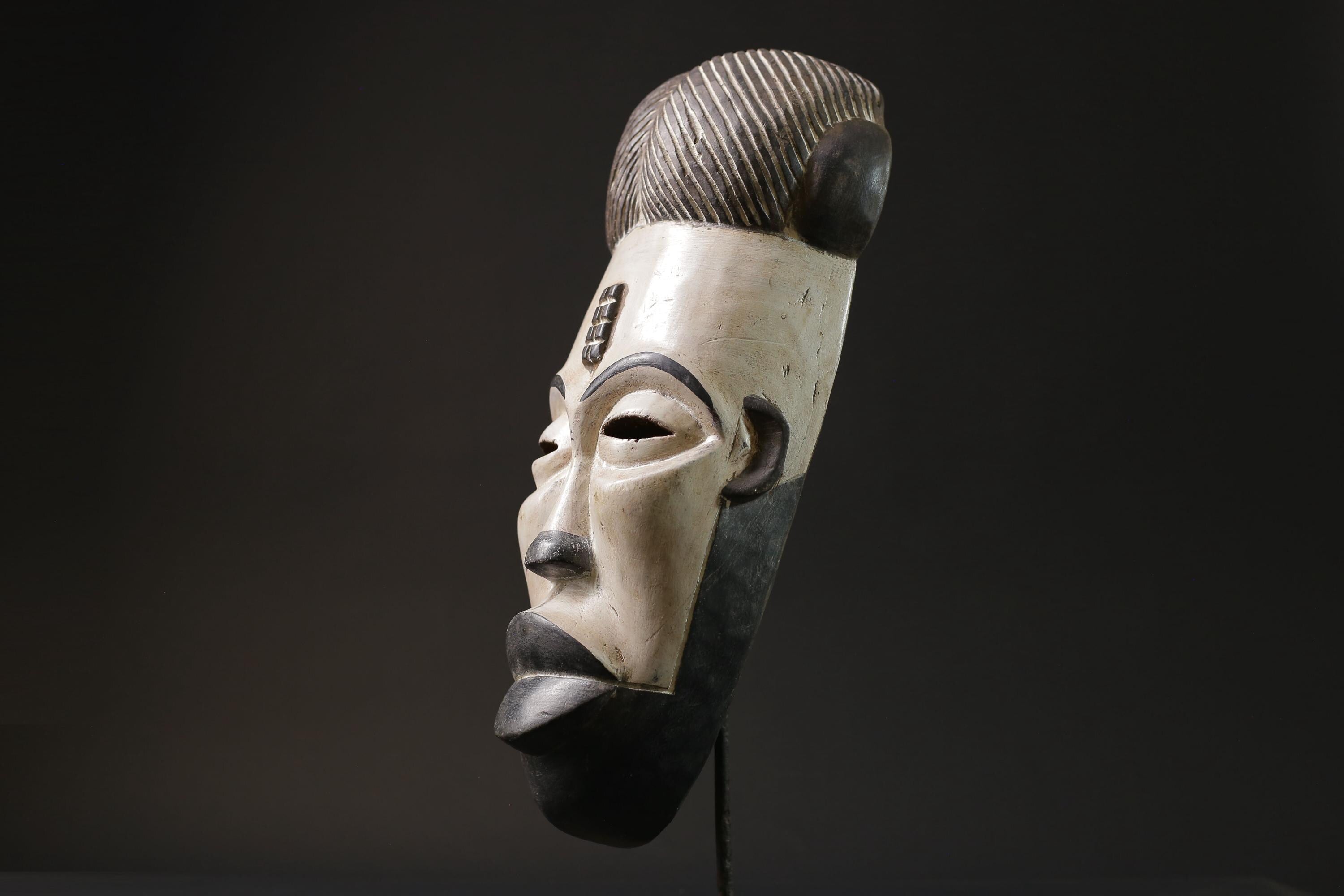 African Mask Tribal Face Mask Home Décor Carved Wall Hanging Guro masks for wall-7050