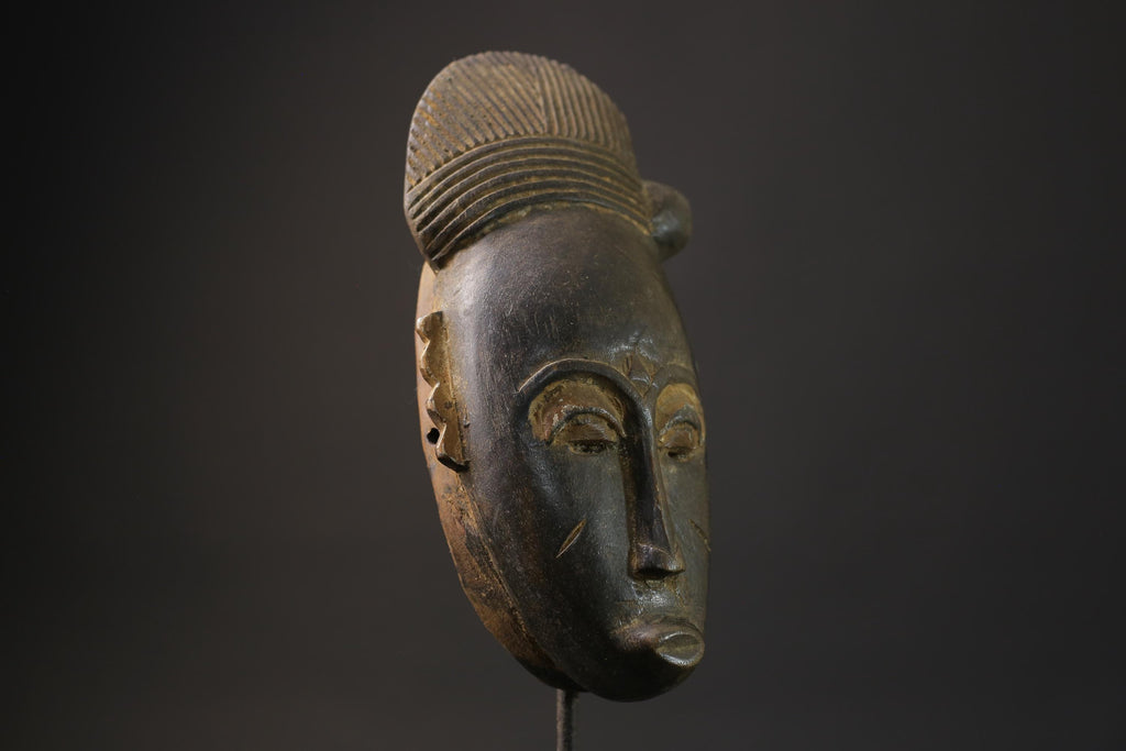 African Mask Tribal Face Wall Art Original African Guro Gu Mask Home Décor-8556