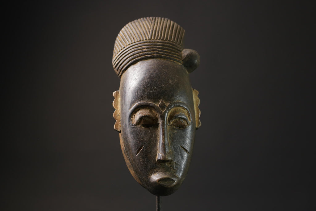 African Mask Tribal Face Wall Art Original African Guro Gu Mask Home Décor-8556