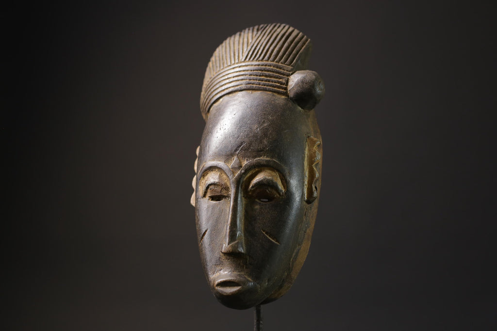 African Mask Tribal Face Wall Art Original African Guro Gu Mask Home Décor-8556