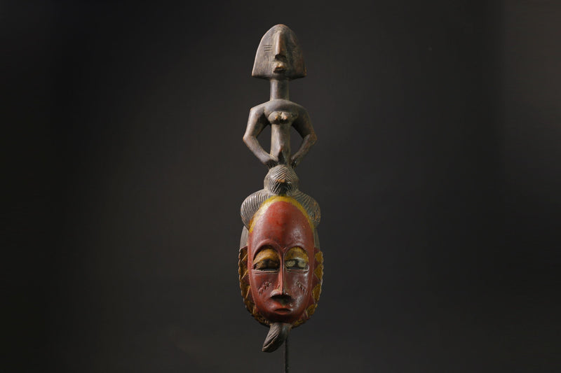 african wood mask antiques Tribal Mask Wall Hanging Primitive Art Guro masks for wall-9814
