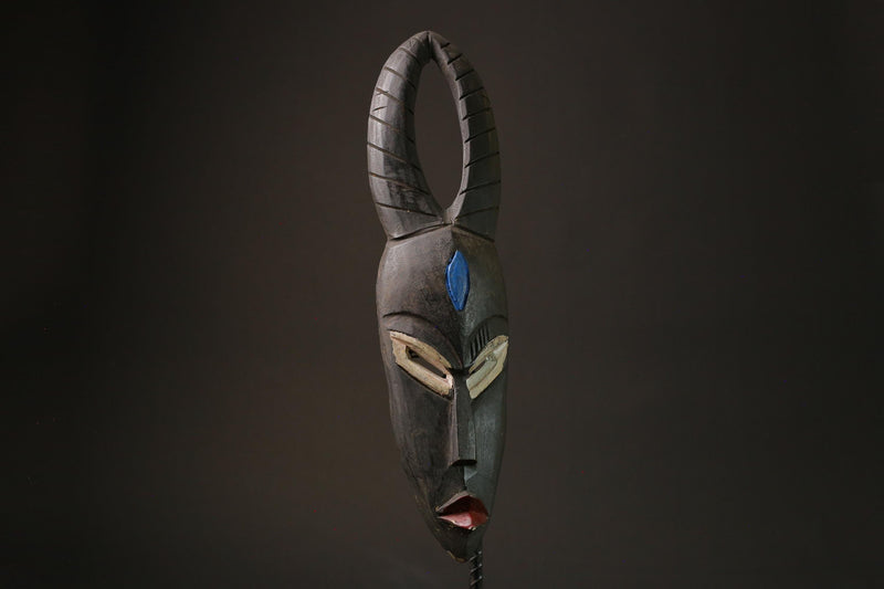 African Mask Wall Art Handmade Home Décor Guro Mask African antiques Masks for wall-9927