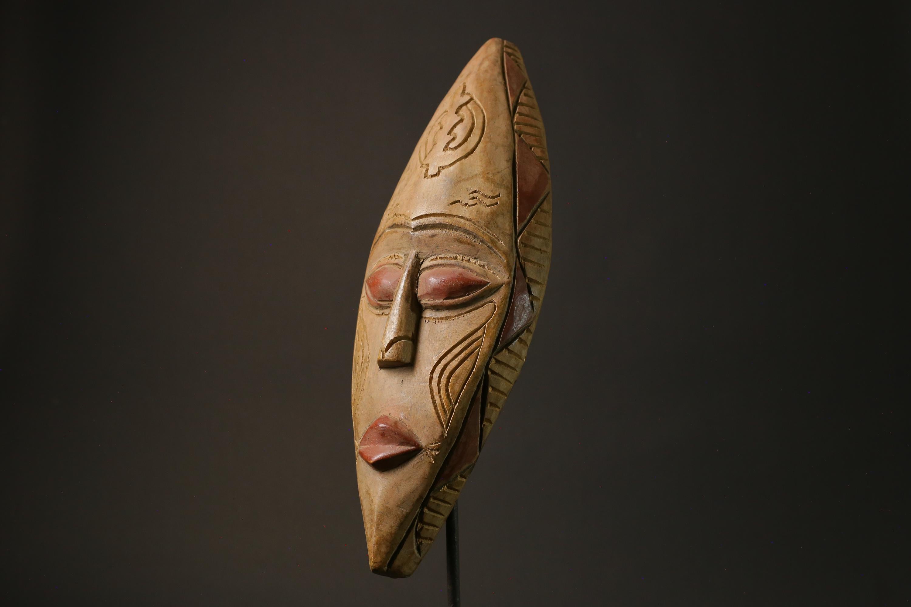 African wood mask antiques piece Vintage Wall Hanging Dan Masks for wall-G1060