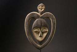 African mask Home Décor Wood Tribal African Tribal masks for Wall Kwele-9840