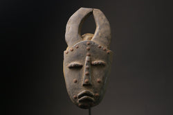 African wood mask antiques Guru Tribe Art Vintage Baule Mask Wall Tribal-8568