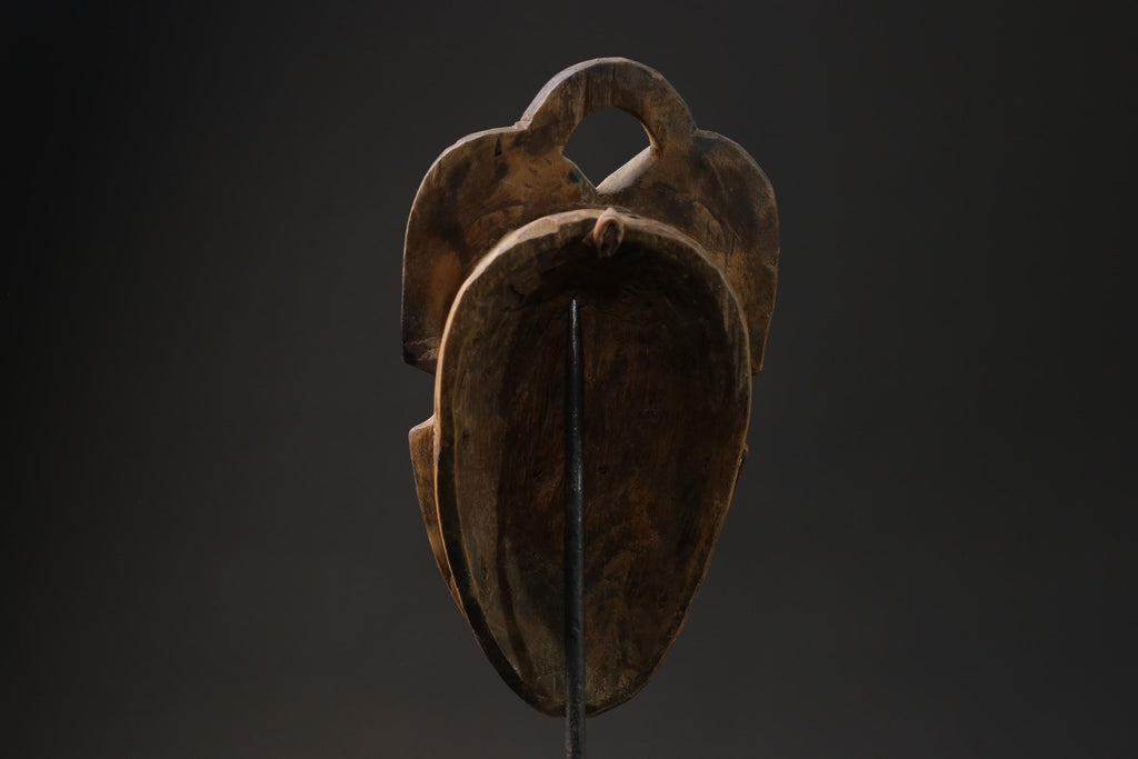 African mask antiques tribal Face vintage Wood Carved Hanging guro Masks for wall-G2441