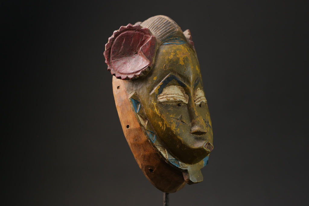 African Masks Antiques Tribal Face Vintage Carved Wood Hanging Guro Masks for wall-G2442