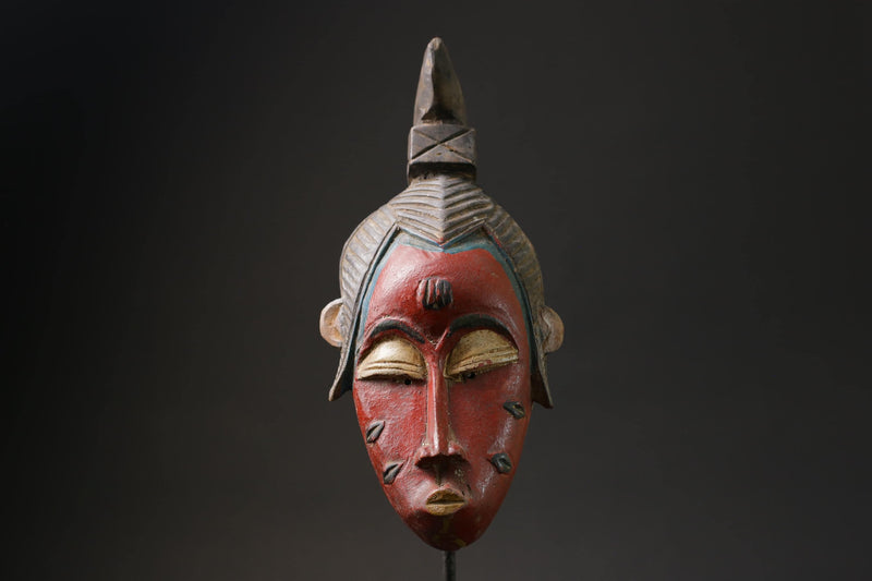 African mask antiques tribal Face vintage Wood Carved Hanging guro Masks for wall-G2447