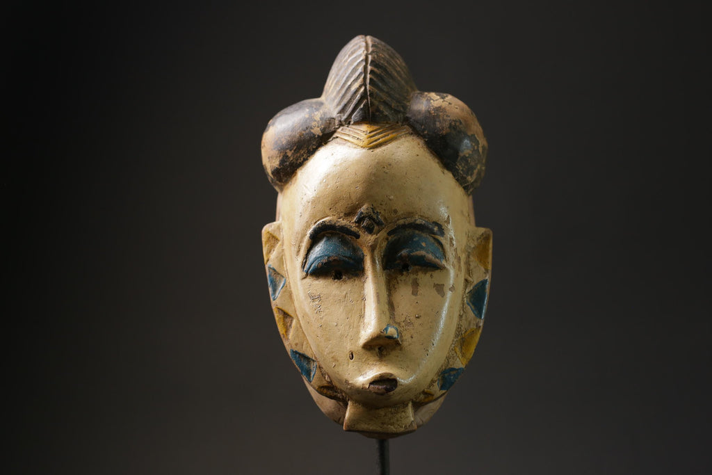 African Tribal Face Mask Wood Hand Carved Vintage Wall Hanging Guro masks for wall-G2450