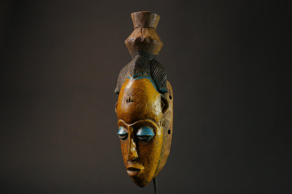 African mask antiques tribal Face vintage Baule Antique antique Masks for wall-G2704