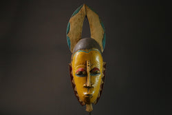 African Antique wood Hand Beautiful african mask Wood guro Masks for wall-G2714