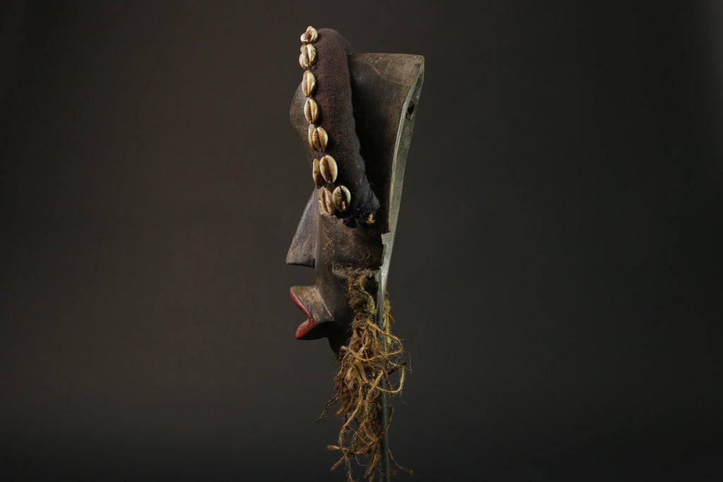 African wood mask antiques Mask Dan Kran Mask African mask wall mask-8801