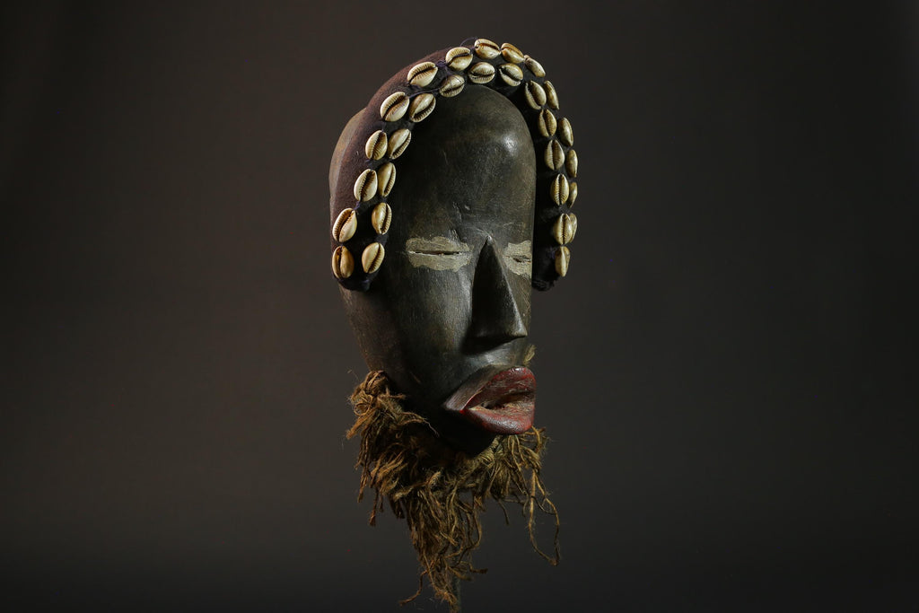 African wood mask antiques Mask Dan Kran Mask African mask wall mask-8801