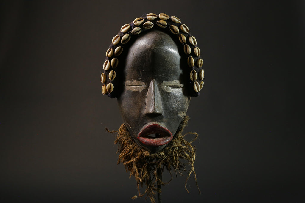 African wood mask antiques Mask Dan Kran Mask African mask wall mask-8801