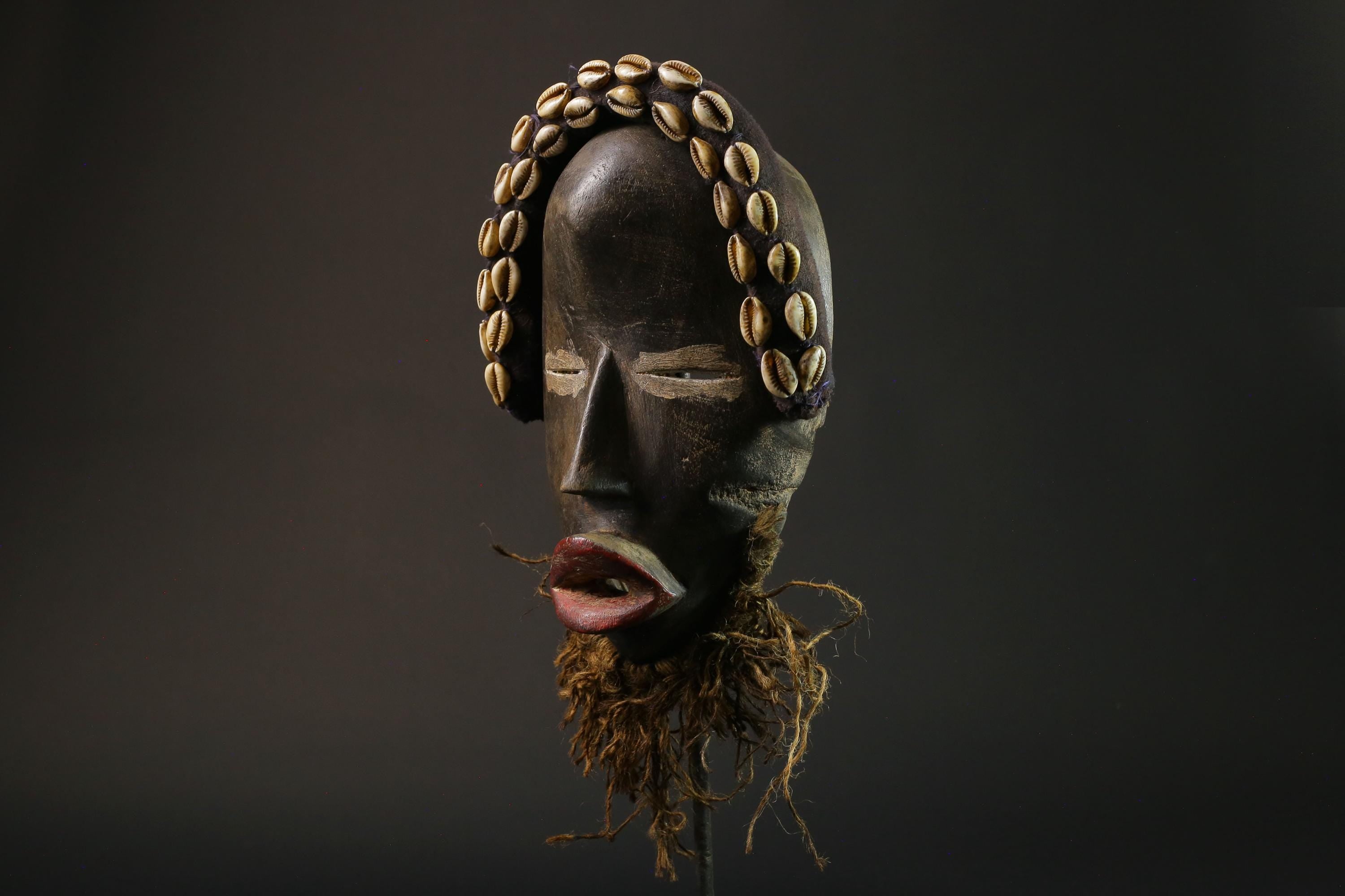 African wood mask antiques Mask Dan Kran Mask African mask wall mask-8801