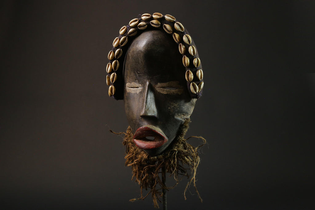 African wood mask antiques Mask Dan Kran Mask African mask wall mask-8801