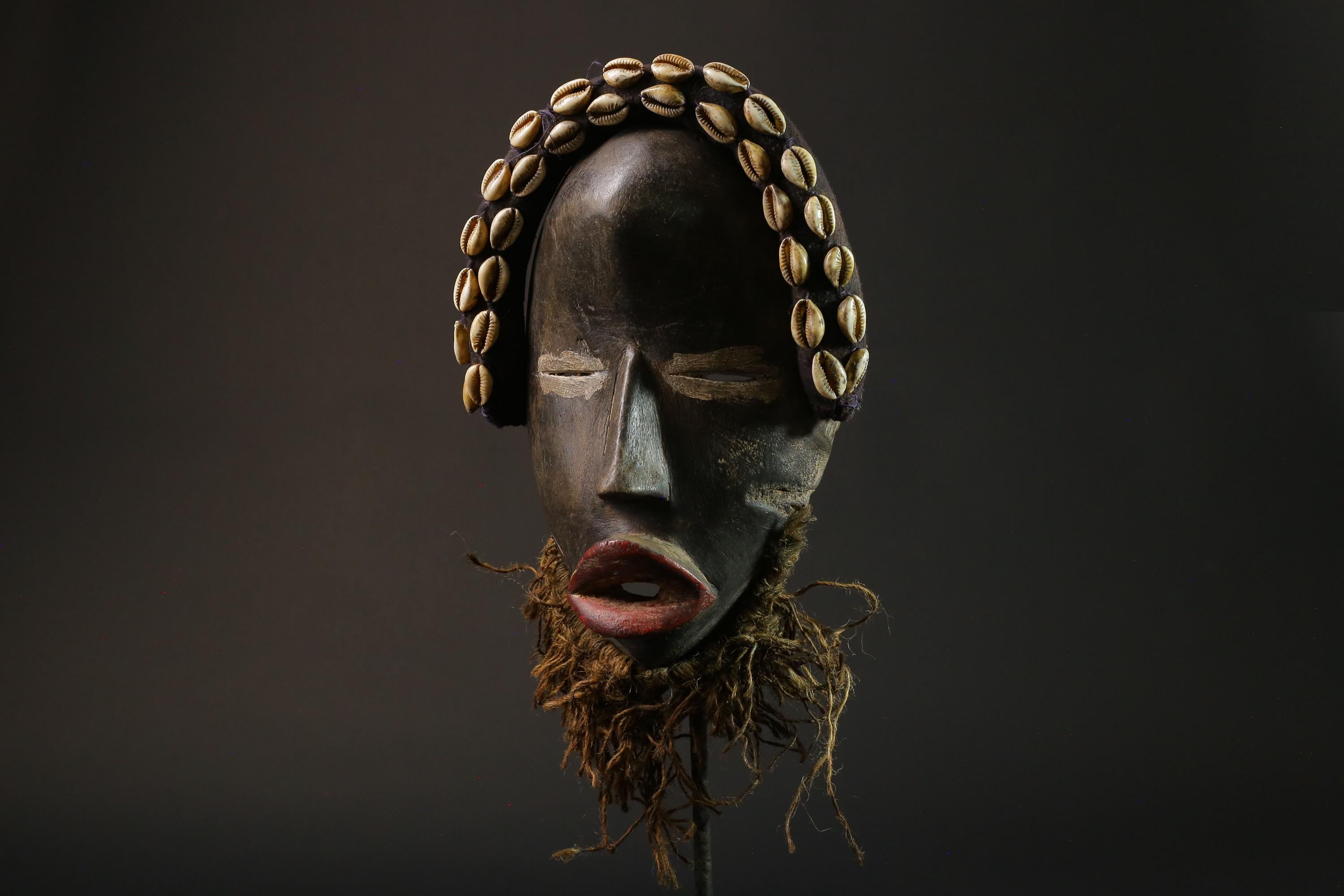 African wood mask antiques Mask Dan Kran Mask African mask wall mask-8801