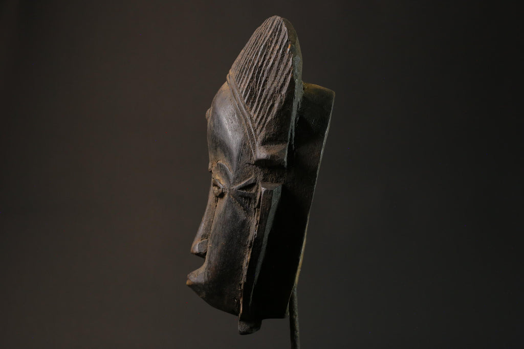African wood mask antiques Baule Antique  Mask Wood Hand Masks for wall-7827