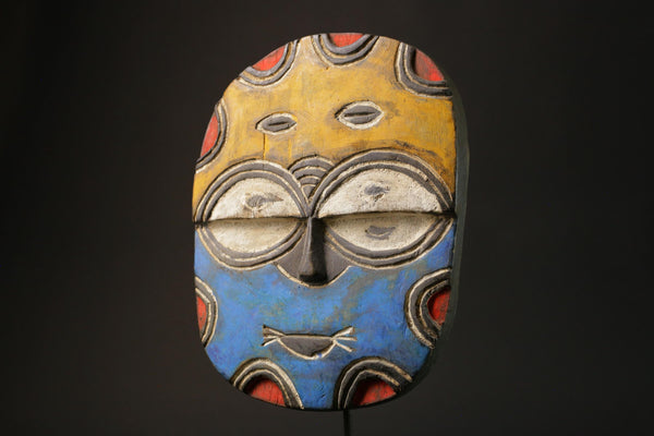 African wood mask antiques Teke Tsaay Antiques Wall Hanging Collectibles -5933