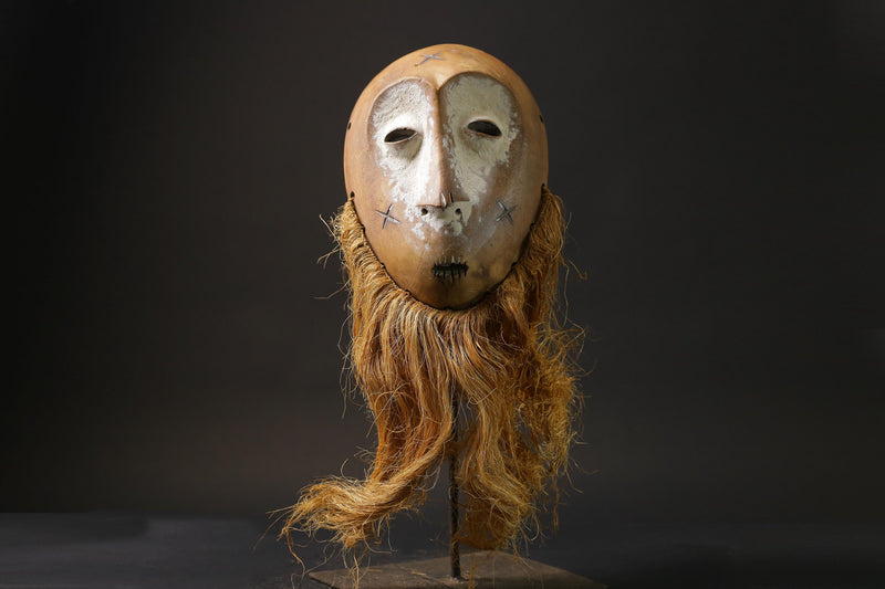 African wood mask antiques Lega Mask Carved Vintage Masks for wall-G2451