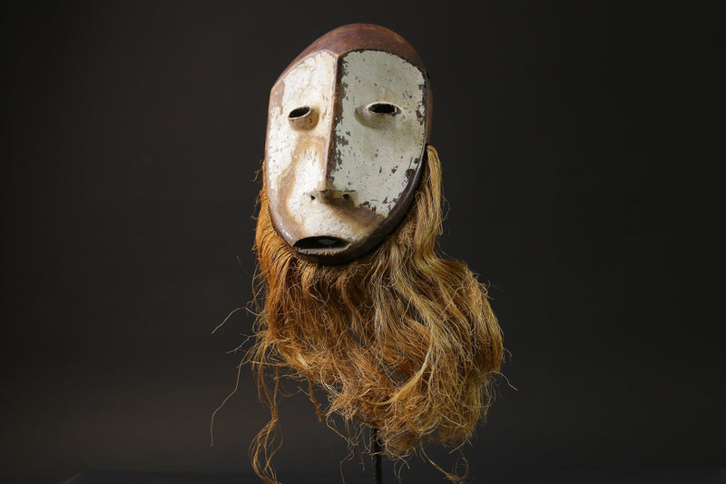 African wood mask antiques Lega Mask Carved Vintage Masks for wall-G2455