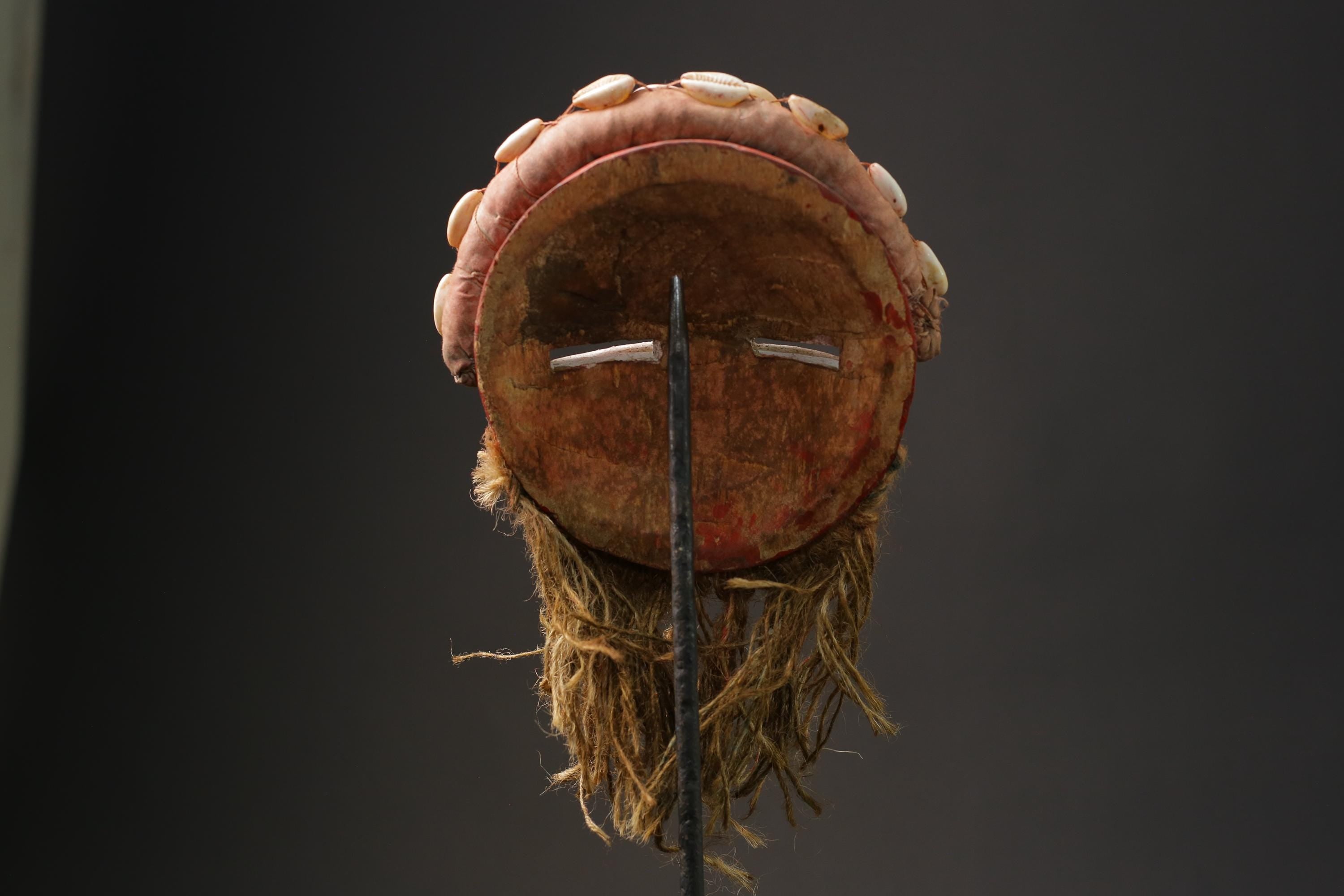 African wood mask antiques Hand carved Mask from Ghana Ashanti Protector Masks for wall-9853