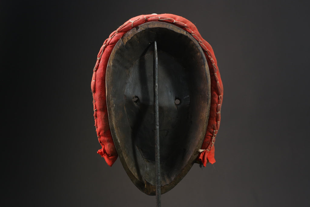 African wood mask antiques wood mask Face Mask African Tribal Dan Masks for wall-9851