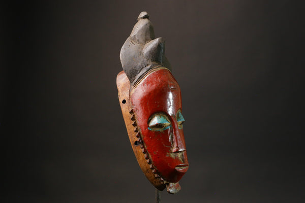 African mask Zaouli Guro Mask Antiques Tribal Face Vintage Wood Carved Masks for wall-G2723