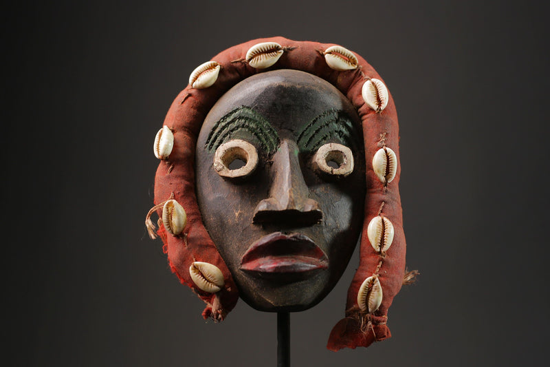 African mask Hand Carved Décor carved wooden Hanging Dan Wall Hanging Masks for wall-9864