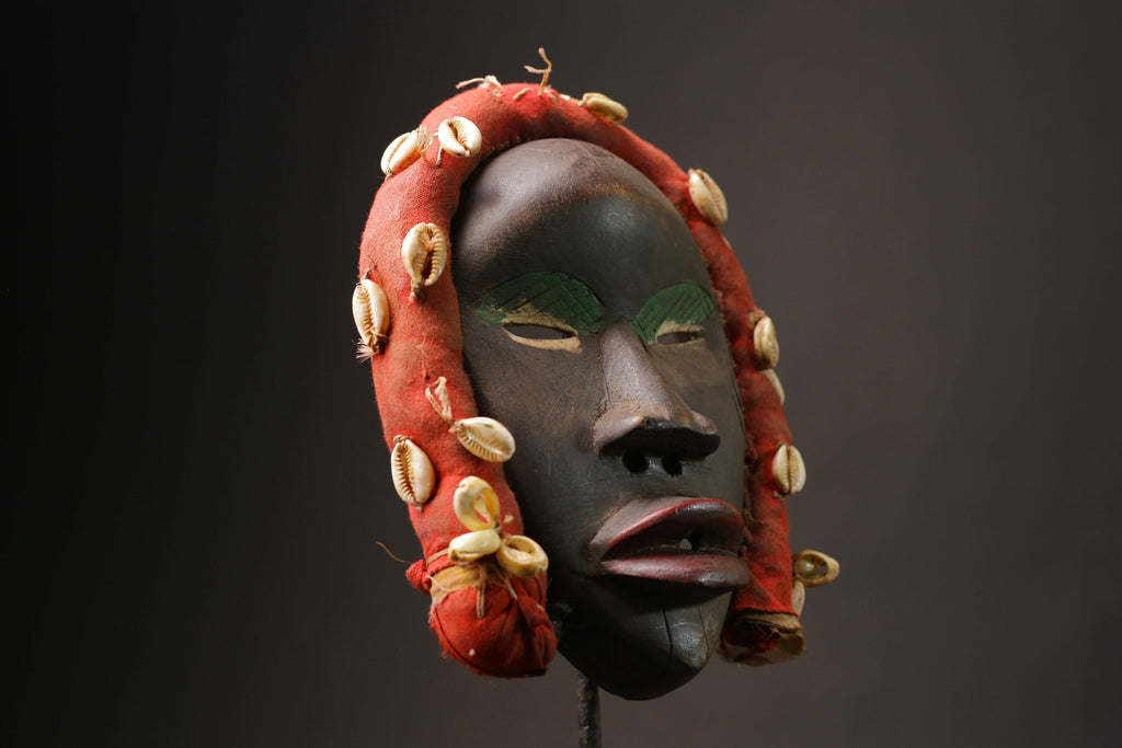 african wood mask antiques wood mask Face Mask African Dan Kran Masks for wall-9861