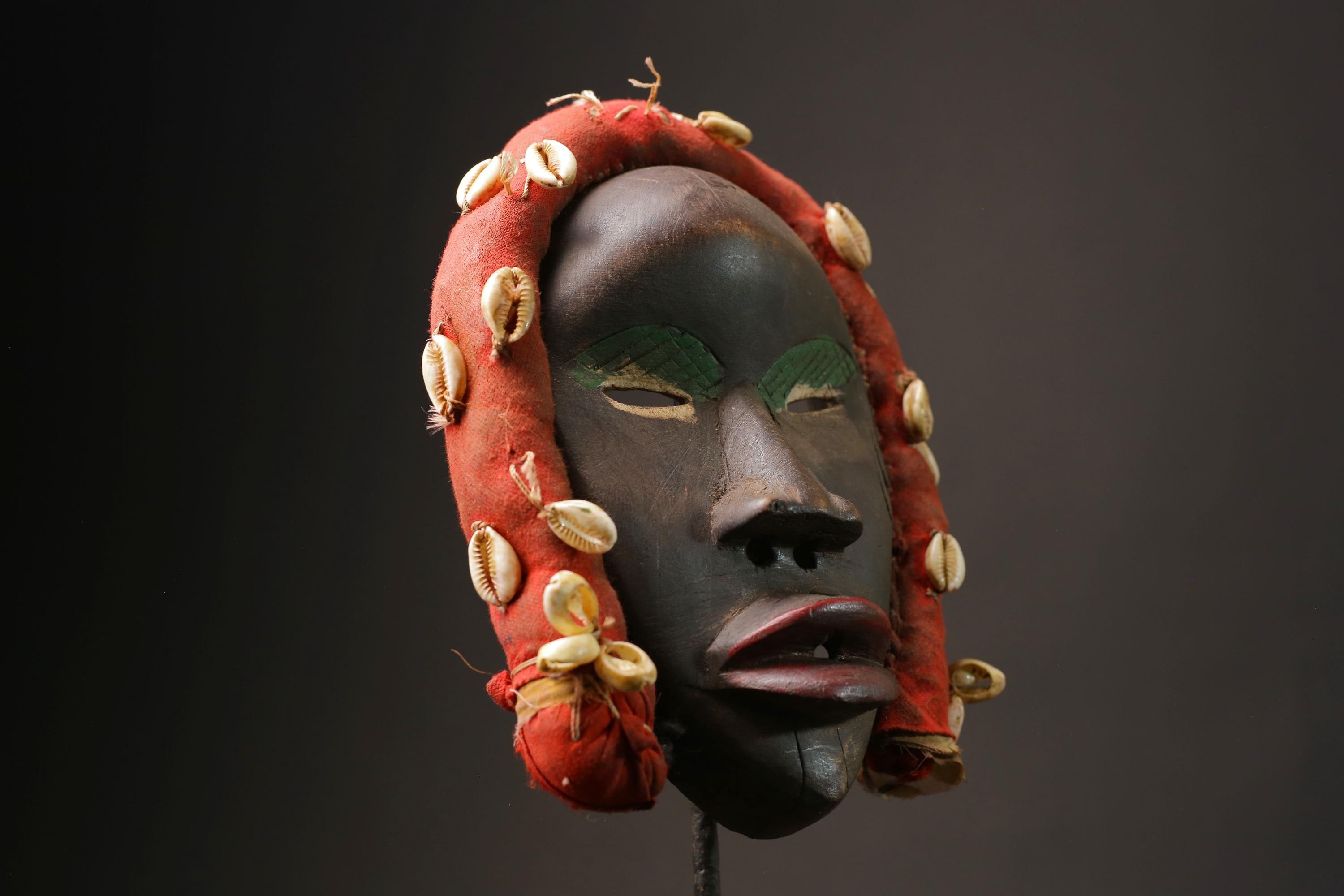 african wood mask antiques wood mask Face Mask African Dan Kran Masks for wall-9861