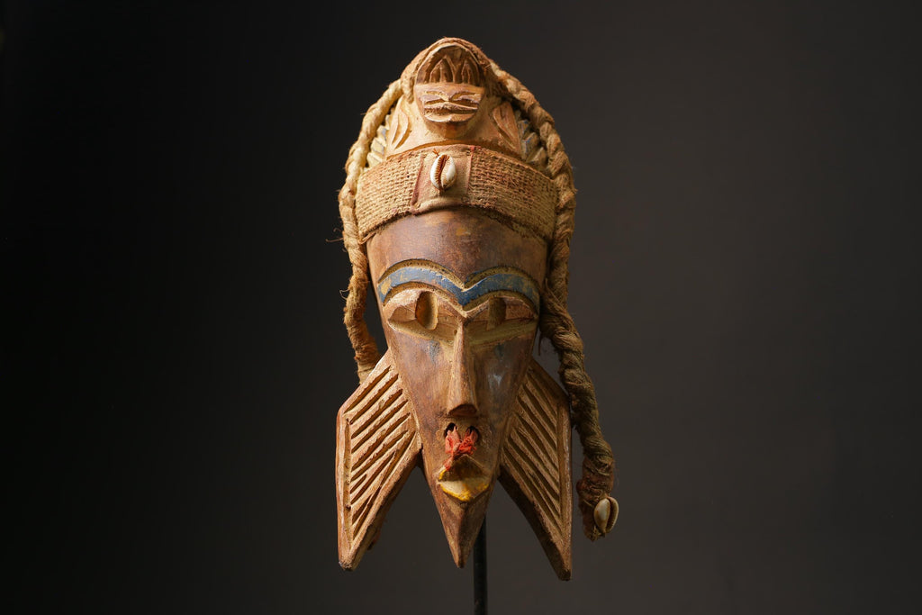 african wood mask antiques GHANA Home Décor Crafted Masks for wall -9859