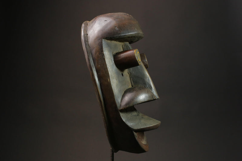 African wood mask antiques Hand Carved wood and Mask Fantastic Mask Grebo-8836