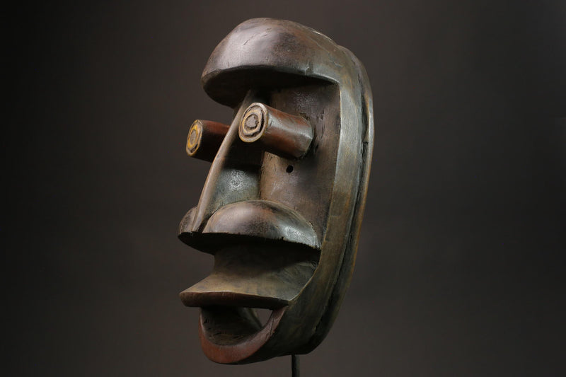 African wood mask antiques Hand Carved wood and Mask Fantastic Mask Grebo-8836