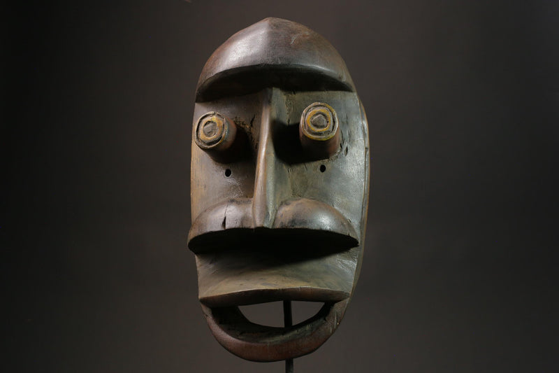 African wood mask antiques Hand Carved wood and Mask Fantastic Mask Grebo-8836