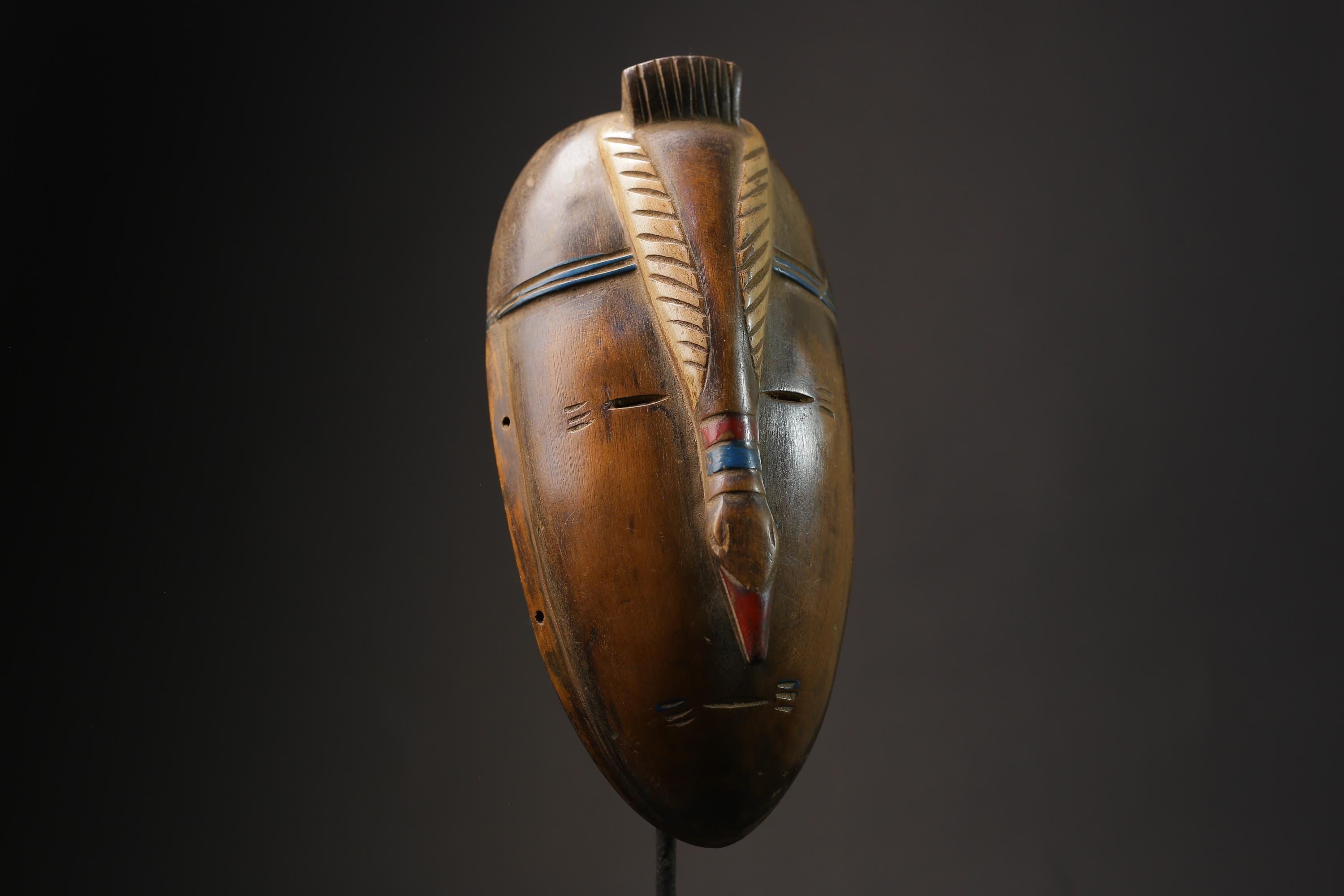 African Tribal Wood masks Guro vintage African mask large African Masks for wall-G2475