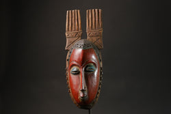 African wood mask Baule Antique Wall Hanging Primitive Collectibles Home-G2737