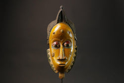 African wood mask Guru Tribes Handmade vintage hand carved Wall Hanging -G2742