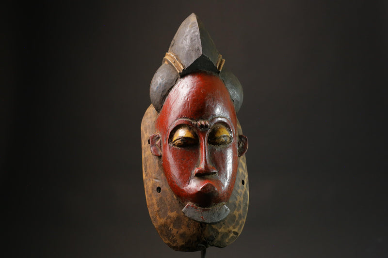 African wood mask antiques Tribal Hand mask Face Hand Wooden Guro Masks for wall-G2743