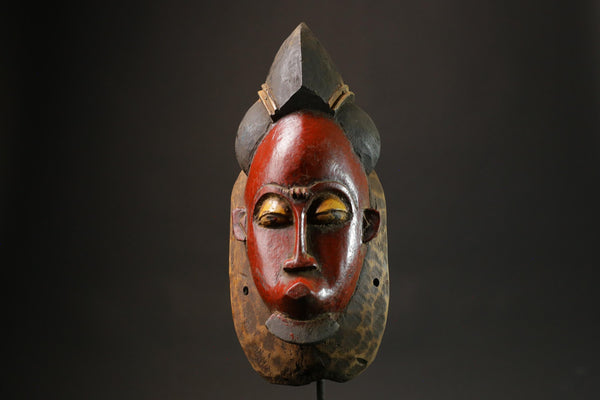 African wood mask antiques Tribal Hand mask Face Hand Wooden Guro Masks for wall-G2743