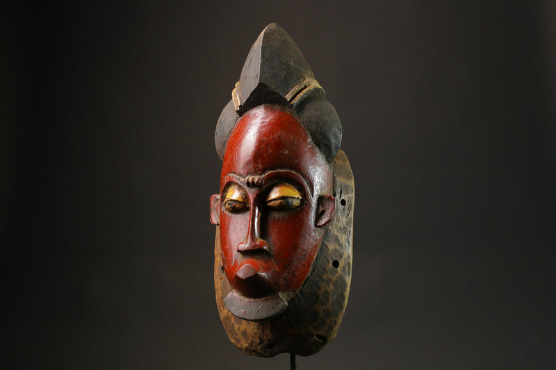 African wood mask antiques Tribal Hand mask Face Hand Wooden Guro Masks for wall-G2743