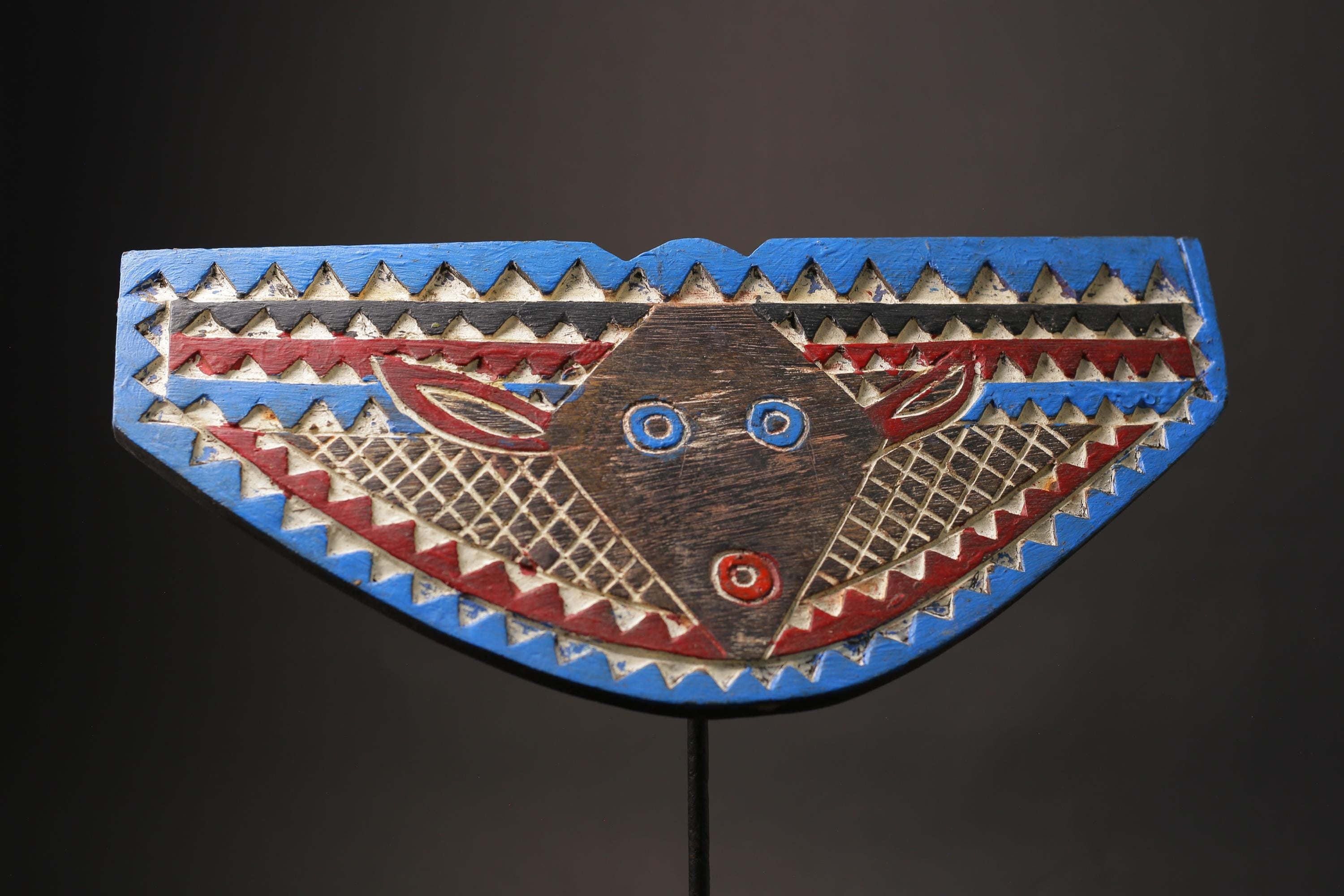African wood mask antiques Hand Carved Old African Wall Decor Plank Masks for wall-9841