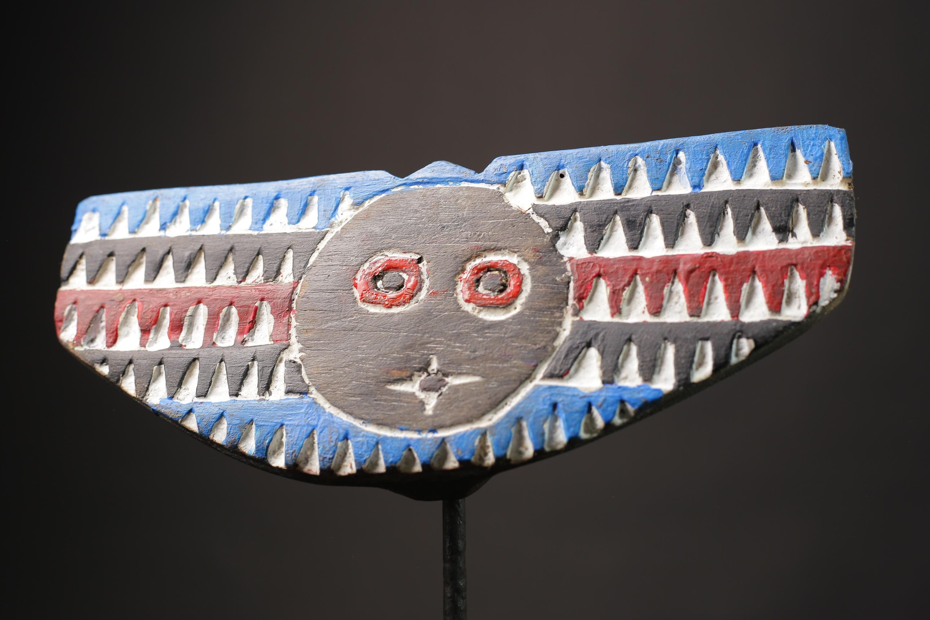 African wood mask antiques Tribal Face Bobo African male Bobo of Mali Masks for wall-9833