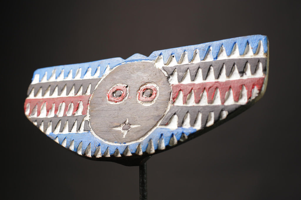African wood mask antiques Tribal Face Bobo African male Bobo of Mali Masks for wall-9833